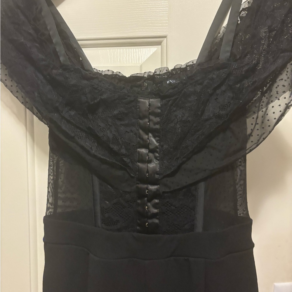 Express Black Lace one piece jumpsuit